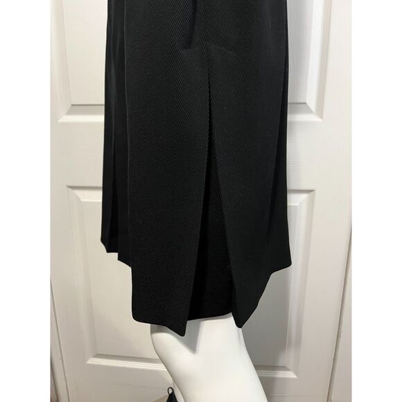 BERGDORF GOODMAN Akris A-K-R-I-S-punto Wool Black Dress Size 10 EUC - Picture 6 of 11